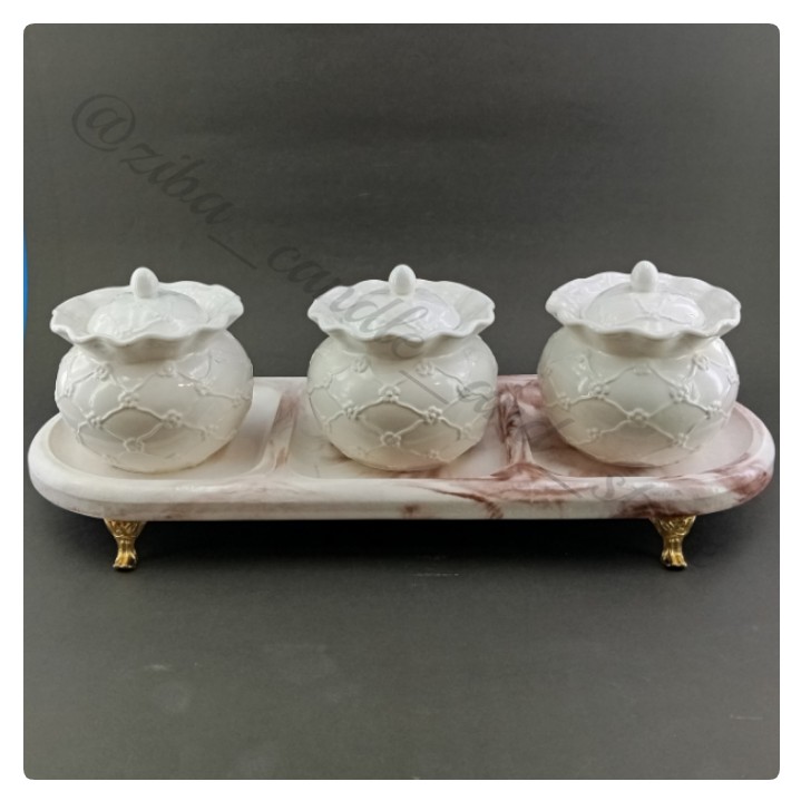 ست بانکه طرح لوتوس 3 عددی - P-R-1304