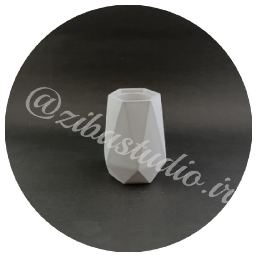 بیس خام گلدان 6ضلعی - B-S-110