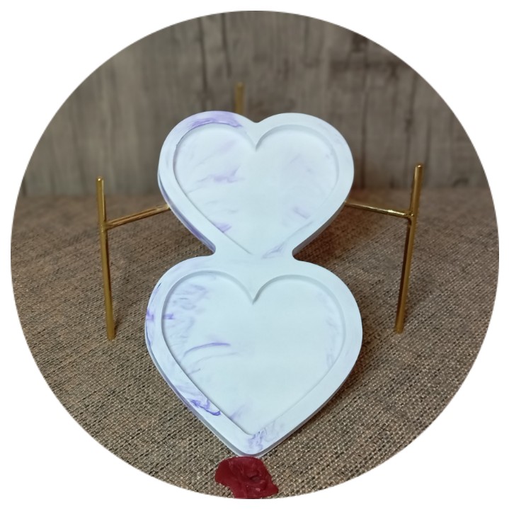 سینی پذیرایی قلب دوقلو - P-K-1027