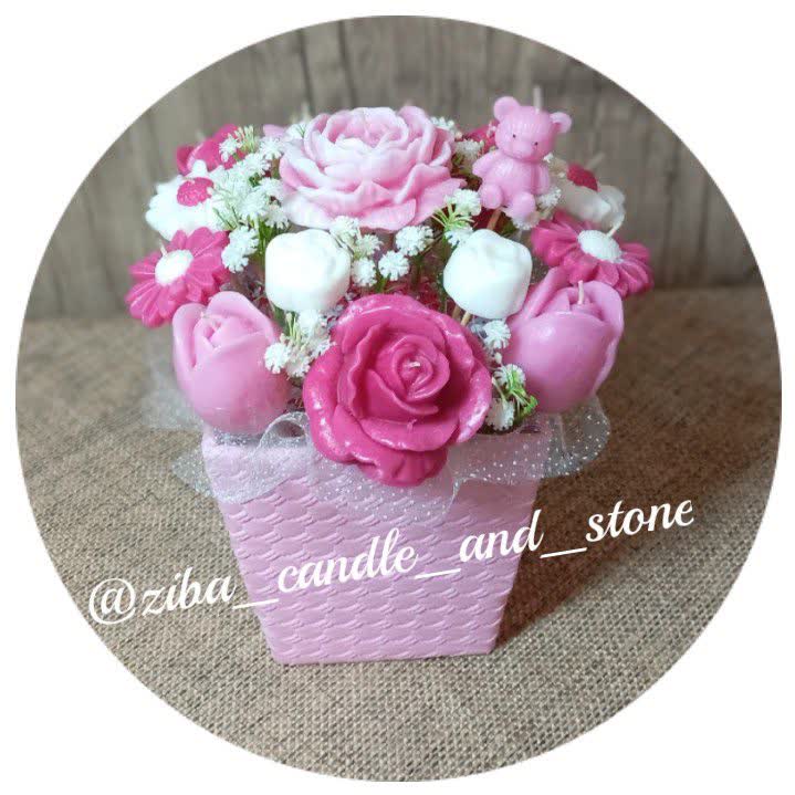 باکس شمع گل - CAN -3004