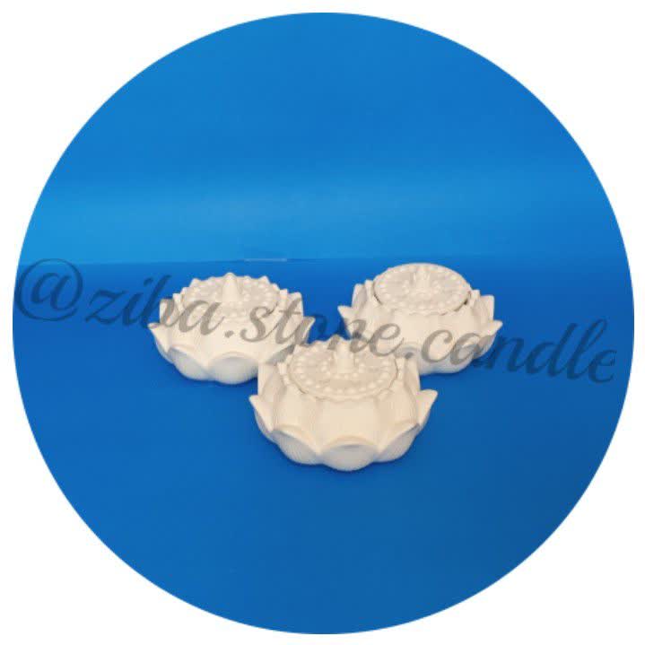 بیس خام ظرف طرح گل مرداب - B-S-106